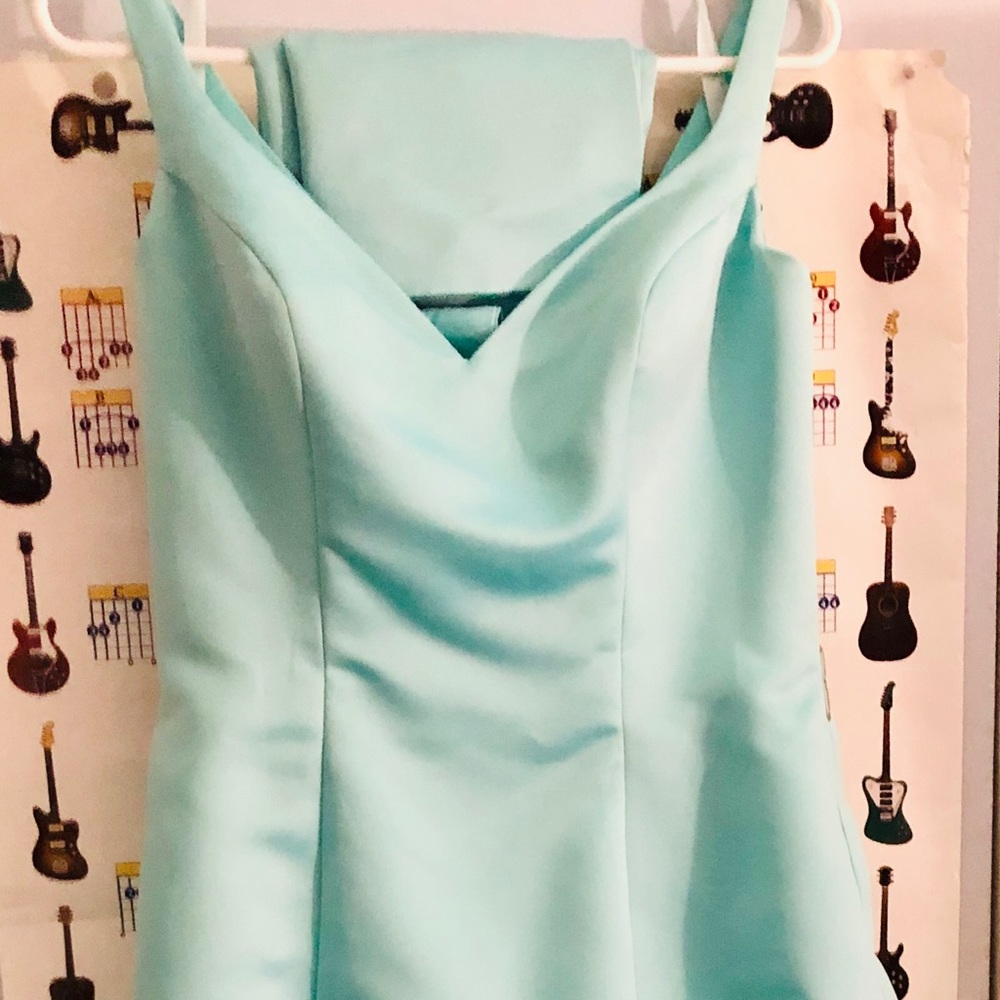 Beautiful Tiffany blue size 13/14 Mori Lee dress